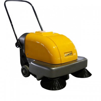 CLEANVAC  Electric Outdoor Power Sweeper Walk Behind Battery Powered Sweeper